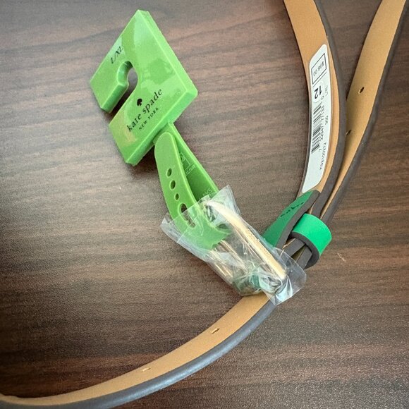 Kate Spade Belt Bag Green Leather Top Zip Women's Size L/XL NWT $98 - Picture 6 of 9